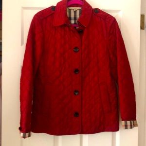 Cranberry Medium Authentic Burberry Jacket